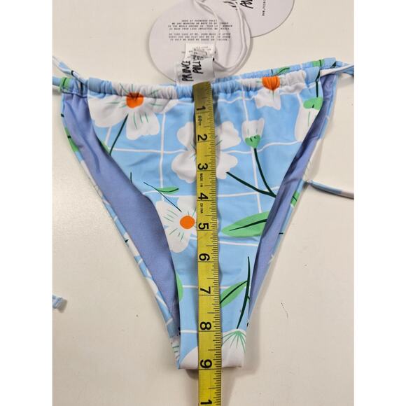 NWT Princess Polly swim bottoms recycled nylon alisha daisy cheeky tie side 10 - Picture 8 of 9